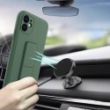 Wozinsky Kickstand Case silikonowe etui z podstawką etui Xiaomi Redmi 10X 4G / Xiaomi Redmi Note 9 czarne