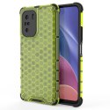 Honeycomb etui pancerny pokrowiec z żelową ramką Xiaomi Redmi K40 Pro+ / K40 Pro / K40 / Poco F3 zielony