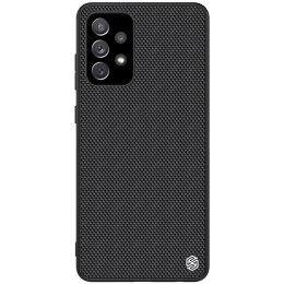 Nillkin Textured Case wytrzymałe wzmocnione etui z żelową ramką i nylonem na tyle Samsung Galaxy A72 4G czarny