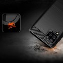 Carbon Case elastyczne etui pokrowiec Samsung Galaxy A22 4G czarny