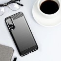 Carbon Case elastyczne etui pokrowiec Samsung Galaxy S21 FE czarny