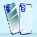 Clear Color case żelowy pokrowiec etui z metaliczną ramką Xiaomi Redmi Note 10 5G / Poco M3 Pro niebieski