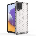 Honeycomb etui pancerny pokrowiec z żelową ramką Samsung Galaxy A22 4G czarny