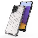 Honeycomb etui pancerny pokrowiec z żelową ramką Samsung Galaxy A22 4G czarny