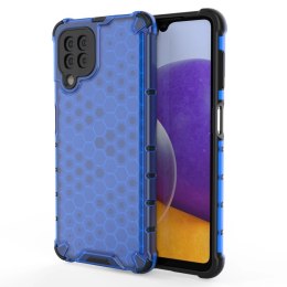 Honeycomb etui pancerny pokrowiec z żelową ramką Samsung Galaxy A22 4G niebieski