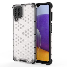 Honeycomb etui pancerny pokrowiec z żelową ramką Samsung Galaxy A22 4G przezroczysty