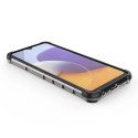 Honeycomb etui pancerny pokrowiec z żelową ramką Samsung Galaxy A22 4G przezroczysty