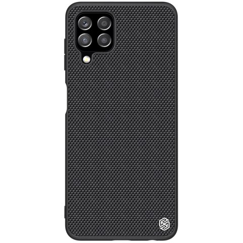 Nillkin Textured Case wytrzymałe wzmocnione etui z żelową ramką i nylonem na tyle Samsung Galaxy A22 4G czarny