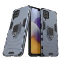 Ring Armor pancerne hybrydowe etui pokrowiec + magnetyczny uchwyt Samsung Galaxy A22 4G niebieski