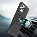 Wozinsky Ring Armor pancerne hybrydowe etui pokrowiec + magnetyczny uchwyt iPhone 13 Pro Max niebieski