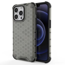 Honeycomb etui pancerny pokrowiec z żelową ramką iPhone 13 Pro czarny