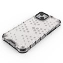 Honeycomb etui pancerny pokrowiec z żelową ramką iPhone 13 czerwony