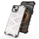 Honeycomb etui pancerny pokrowiec z żelową ramką iPhone 13 czerwony