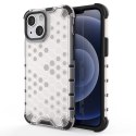 Honeycomb etui pancerny pokrowiec z żelową ramką iPhone 13 mini przezroczysty