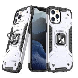 Wozinsky Ring Armor pancerne hybrydowe etui pokrowiec + magnetyczny uchwyt iPhone 13 Pro srebrny