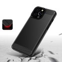 Carbon Case elastyczne etui pokrowiec iPhone 13 Pro czarny