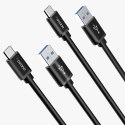 Dudao kabel przewód USB - USB Typ C Super Fast Charge 1 m czarny (L5G-Black)