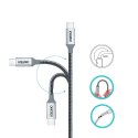 Kabel Choetech XCC-1002-GY USB-C - USB-C PD QC 100W 5A 480Mb/s 1,8m - szary