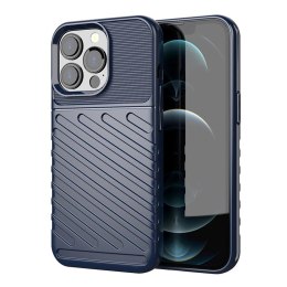 Thunder Case elastyczne pancerne etui pokrowiec iPhone 13 Pro niebieski