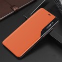 Eco Leather View Case elegancki futerał etui z klapką i funkcją podstawki iPhone 13 Pro Max pomarańczowy