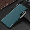 Eco Leather View Case elegancki futerał etui z klapką i funkcją podstawki iPhone 13 Pro zielony