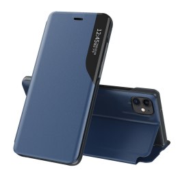 Eco Leather View Case elegancki futerał etui z klapką i funkcją podstawki iPhone 13 mini niebieski