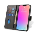 Magnet Case elegancki futerał etui pokrowiec z klapką i funkcją podstawki iPhone 13 Pro Max czarny