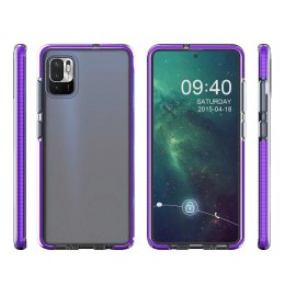 Spring Case pokrowiec żelowe etui z kolorową ramką do Xiaomi Redmi Note 10 5G / Poco M3 Pro czarny