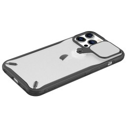 Nillkin Cyclops Case wytrzymałe etui z osłoną na aparat i składaną podstawką iPhone 13 Pro czarny