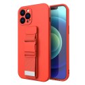 Rope case żelowe etui ze smyczą łańcuszkiem torebka smycz iPhone 8 Plus / iPhone 7 Plus czerwony