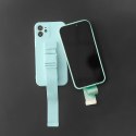 Rope case żelowe etui ze smyczą łańcuszkiem torebka smycz iPhone 8 Plus / iPhone 7 Plus niebieski