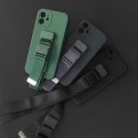 Rope case żelowe etui ze smyczą łańcuszkiem torebka smycz iPhone 8 Plus / iPhone 7 Plus niebieski