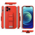 Rope case żelowe etui ze smyczą łańcuszkiem torebka smycz iPhone 8 Plus / iPhone 7 Plus różowy