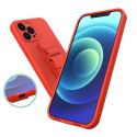 Rope case żelowe etui ze smyczą łańcuszkiem torebka smycz iPhone XR granatowy