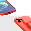 Rope case żelowe etui ze smyczą łańcuszkiem torebka smycz Xiaomi Poco X3 NFC ciemnozielony