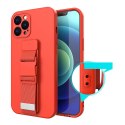 Rope case żelowe etui ze smyczą łańcuszkiem torebka smycz Xiaomi Poco X3 NFC żółty