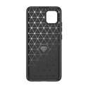 Carbon Case elastyczne etui pokrowiec Samsung A03S EU (166.5) czarny