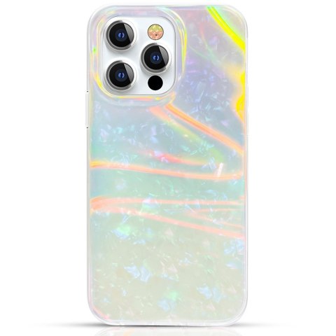 Kingxbar Shell Series luksusowe eleganckie etui na iPhone 13 Pro perłowy-miętowy