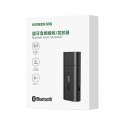 Ugreen transmiter nadajnik / odbiornik Bluetooth 5.1 bezprzewodowy adapter audio 3,5 mm mini jack czarny (CM523 60300)