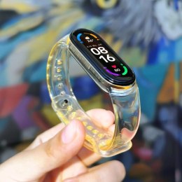 Zamienna silikonowa opaska pasek bransoleta bransoletka do Xiaomi Mi Band 6 / 5 żółty