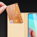 Dux Ducis Skin Pro kabura etui pokrowiec z klapką Xiaomi Redmi 10 złoty