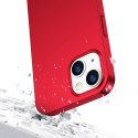 Joyroom 360 Full Case etui pokrowiec do iPhone 13 obudowa na tył i przód + szkło hartowane czerwony (JR-BP927 red)