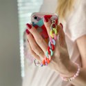 Color Chain Case żelowe elastyczne etui z łańcuchem łańcuszkiem zawieszką do iPhone 12 Pro wielokolorowy