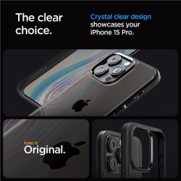 Etui Spigen Crystal Hybrid na iPhone 15 Pro - czarne