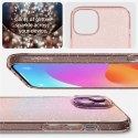 Etui Spigen Liquid Crystal Glitter na iPhone 15 Plus - różowo-przezroczyste