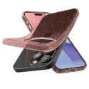 Etui Spigen Liquid Crystal Glitter na iPhone 15 Pro Max - różowo-przezroczyste