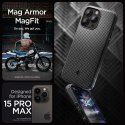 Etui Spigen Mag Armor z MagSafe na iPhone 15 Pro Max - czarny mat