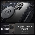 Etui Spigen Rugged Armor Mag z MagSafe na iPhone 15 Pro - czarny mat