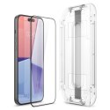 Szkło hartowane Spigen Glas.tR EZ Fit FC na iPhone 15 Plus - czarne