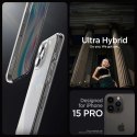 Etui Spigen Ultra Hybrid na iPhone 15 Pro Max - przezroczysto-matowe